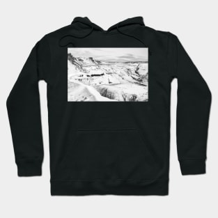 Gullfoss, Iceland B&W Hoodie